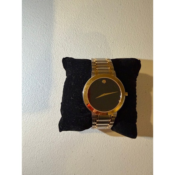 Movado Other - Movado Bold Black Dial Two Tone Stainless Steel Swiss Quartz Watch